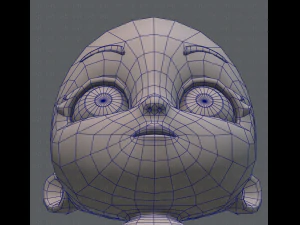 cartoon child v01 3D Model