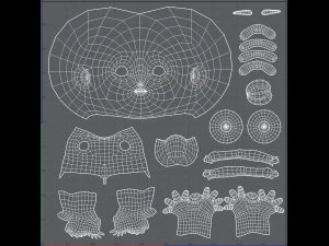 cartoon child v01 3D Model