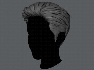 3d hair style for man v01 3D 모델