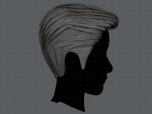 3d hair style for man v01 3D 모델