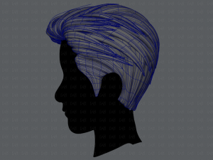 3d hair style for man v01 3D 모델