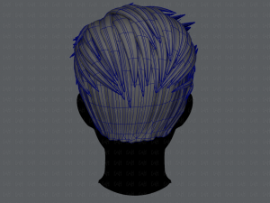 3d hair style for man v01 3D 모델