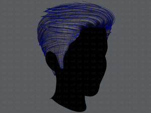 3d hair style for man v01 3D 모델