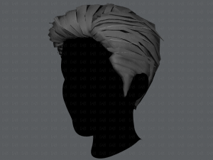 3d hair style for man v01 3D 모델