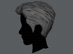 3d hair style for man v01 3D 모델