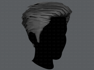 3d hair style for man v01 3D 모델