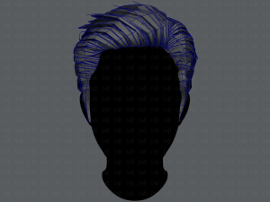 3d hair style for man v01 3D 모델
