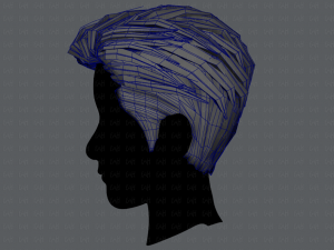 3d hair style for man v01 3D 모델