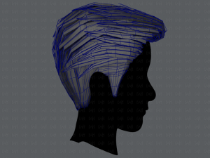 3d hair style for man v01 3D 모델