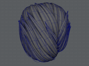 3d hair style for man v01 3D 모델