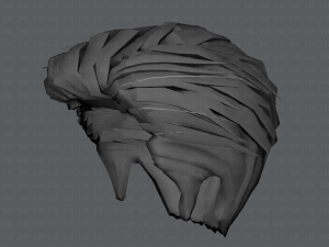 3d hair style for man v01 3D 모델