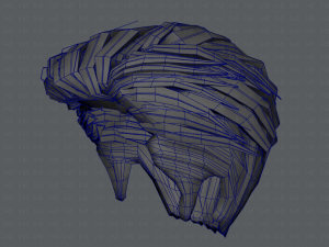 3d hair style for man v01 3D 모델