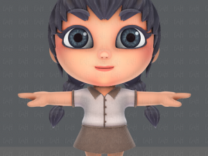 girl sd Modelo 3D