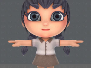 girl sd 3D Model