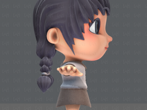 girl sd Modelo 3D