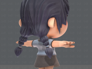 girl sd Modelo 3D