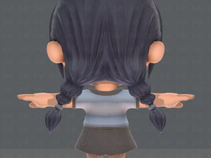 girl sd 3D Model