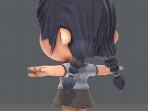 girl sd Modelo 3D