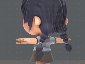 girl sd 3D Model