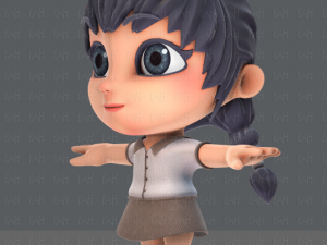 girl sd Modelo 3D