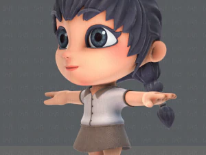 girl sd 3D Model