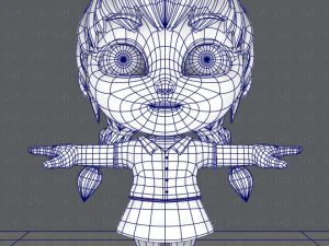 girl sd 3D Model