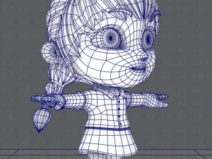 girl sd 3D Model