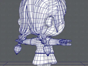 girl sd 3D Model