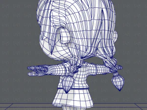 girl sd 3D Model