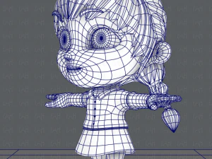 girl sd 3D Model