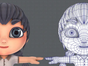 girl sd 3D Model