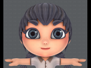 girl sd Modelo 3D