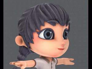 girl sd 3D Model