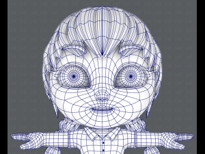 girl sd Modelo 3D