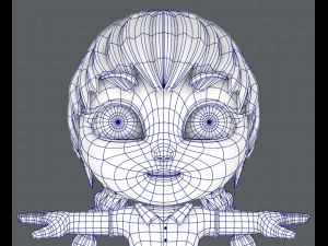 girl sd 3D Model