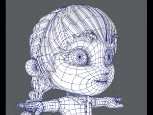 girl sd Modelo 3D