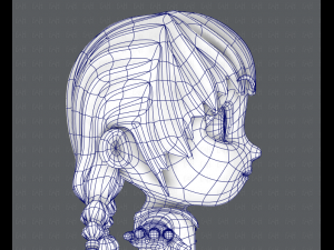 girl sd Modelo 3D