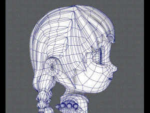 girl sd 3D Model
