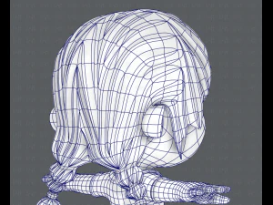 girl sd 3D Model