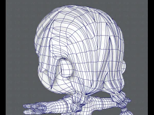 girl sd 3D Model