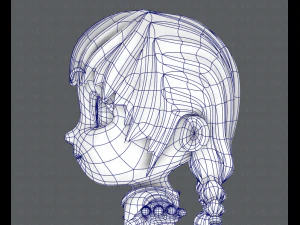 girl sd 3D Model