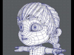 girl sd Modelo 3D