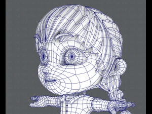 girl sd 3D Model