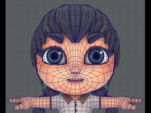 girl sd 3D Model