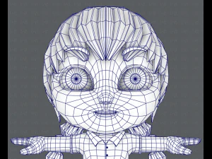 girl sd 3D Model