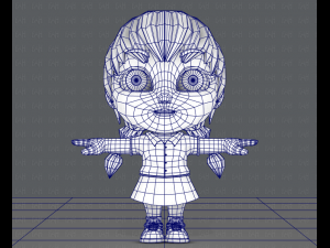girl sd Modelo 3D