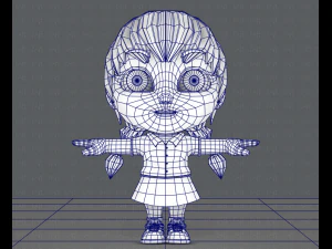 girl sd 3D Model