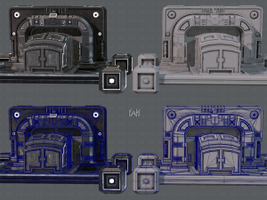 sci-fi model 3D मॉडल