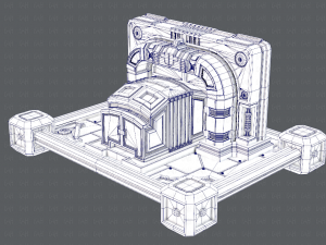 sci-fi model 3D 모델
