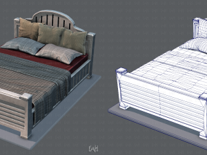bed v01 Modelo 3D